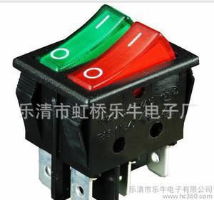 【專業(yè)21X15帶燈二檔4腳ON-OFF船型開關(guān)/翹板開關(guān)】價格_廠家_圖片 -